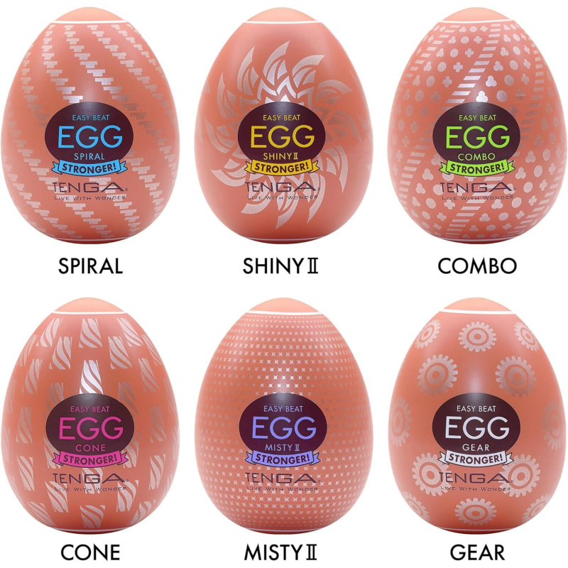 Набір яєць мастурбаторів 6 шт – Tenga Egg Hard Boilded II Pack