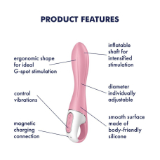 Надувний вібратор для точки G – Satisfyer Air Pump Vibrator 2 – 12 выбро-режимів