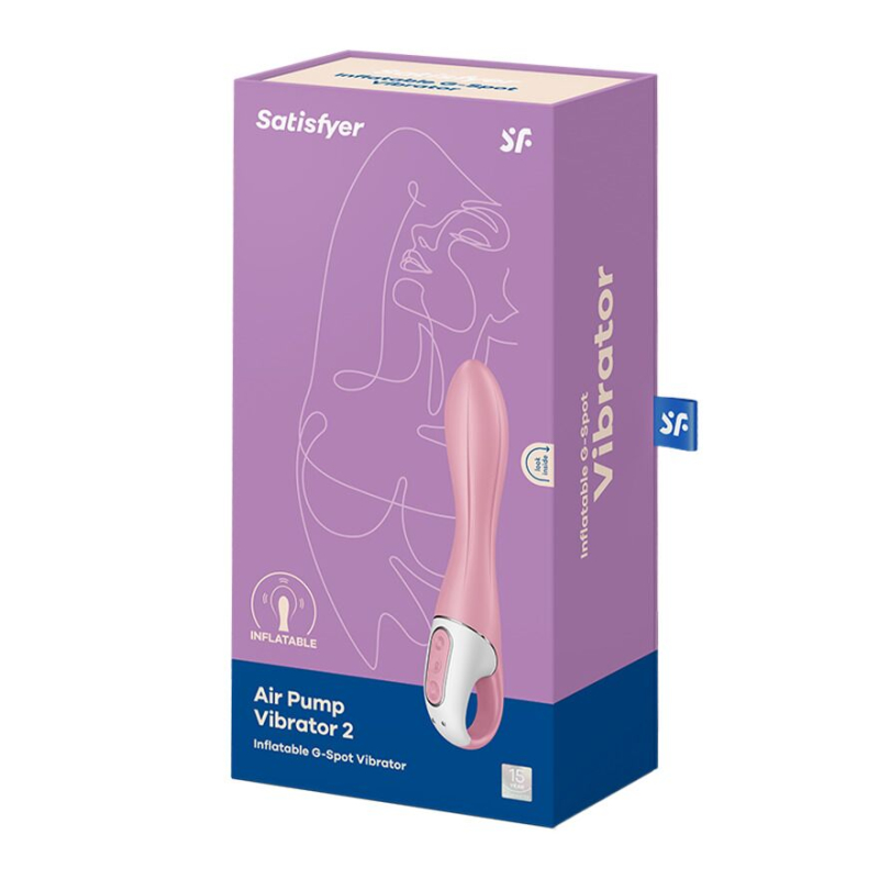 Надувний вібратор для точки G – Satisfyer Air Pump Vibrator 2 – 12 выбро-режимів