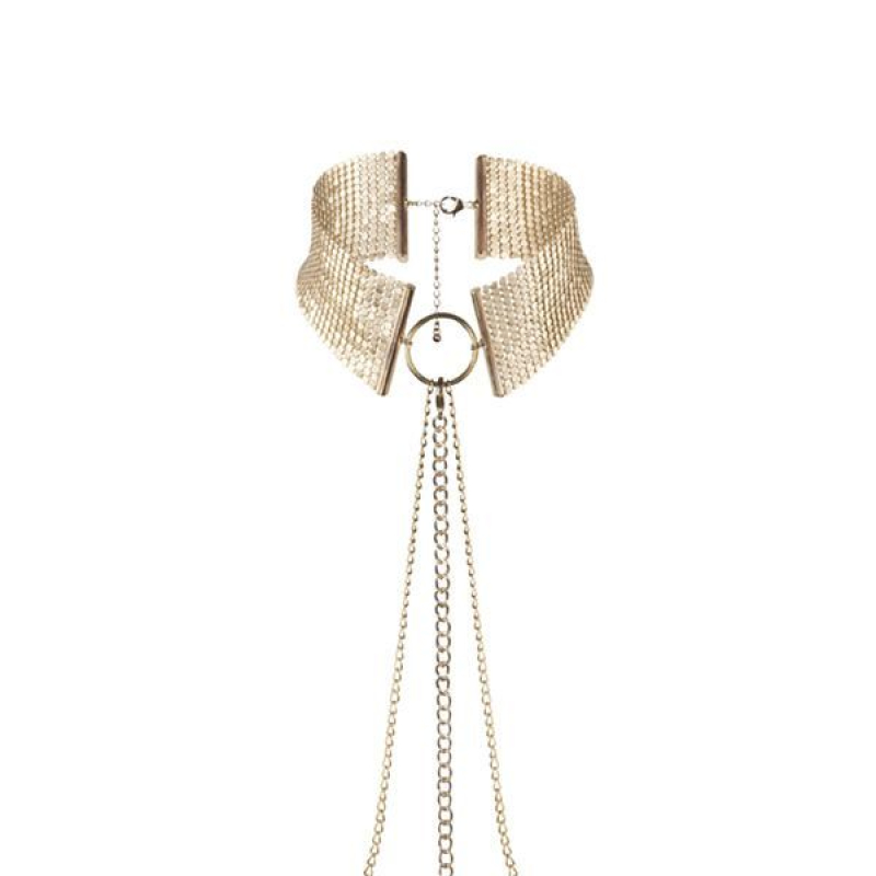 Намисто–комір Bijoux Indiscrets Desir Metallique Collar – Золотистий