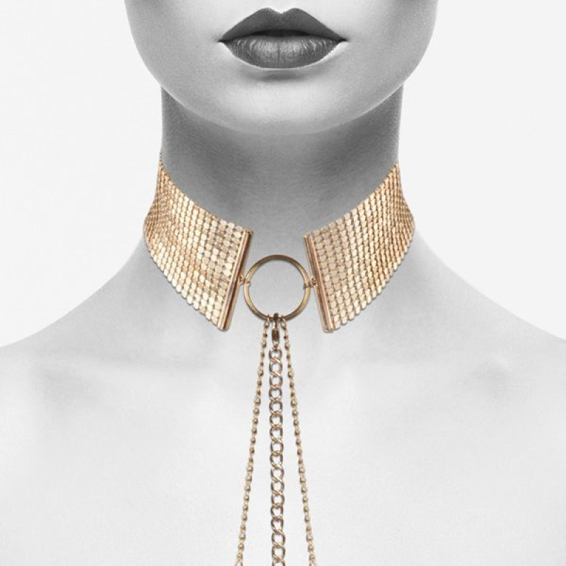 Намисто–комір Bijoux Indiscrets Desir Metallique Collar – Золотистий