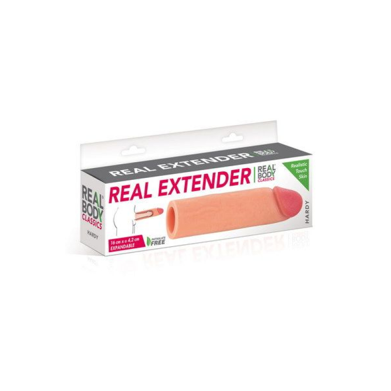 Насадка на член Real Body – Real Extender HARDY з відкритою головкою