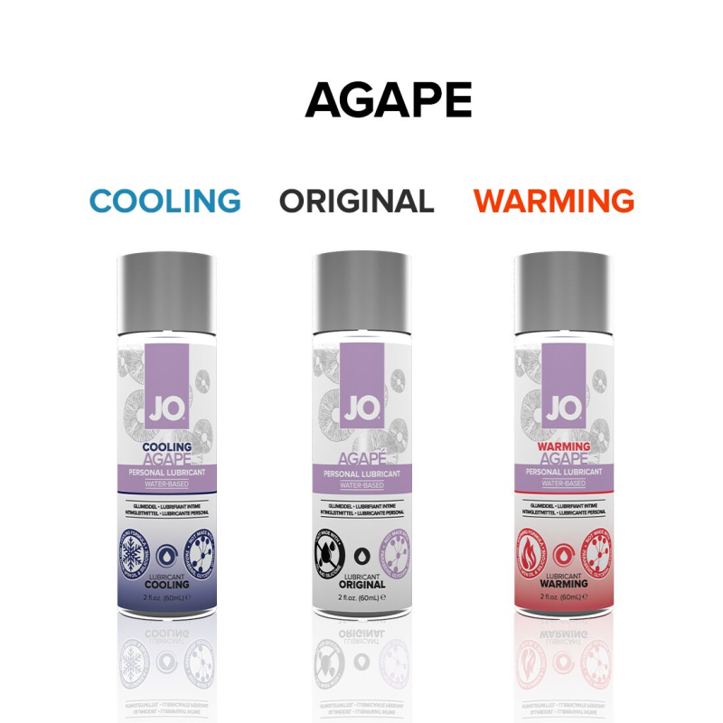 Охолоджувальна змазка JO AGAPE – COOLING (60 мл) без гліцерину, гліколю та парабенів