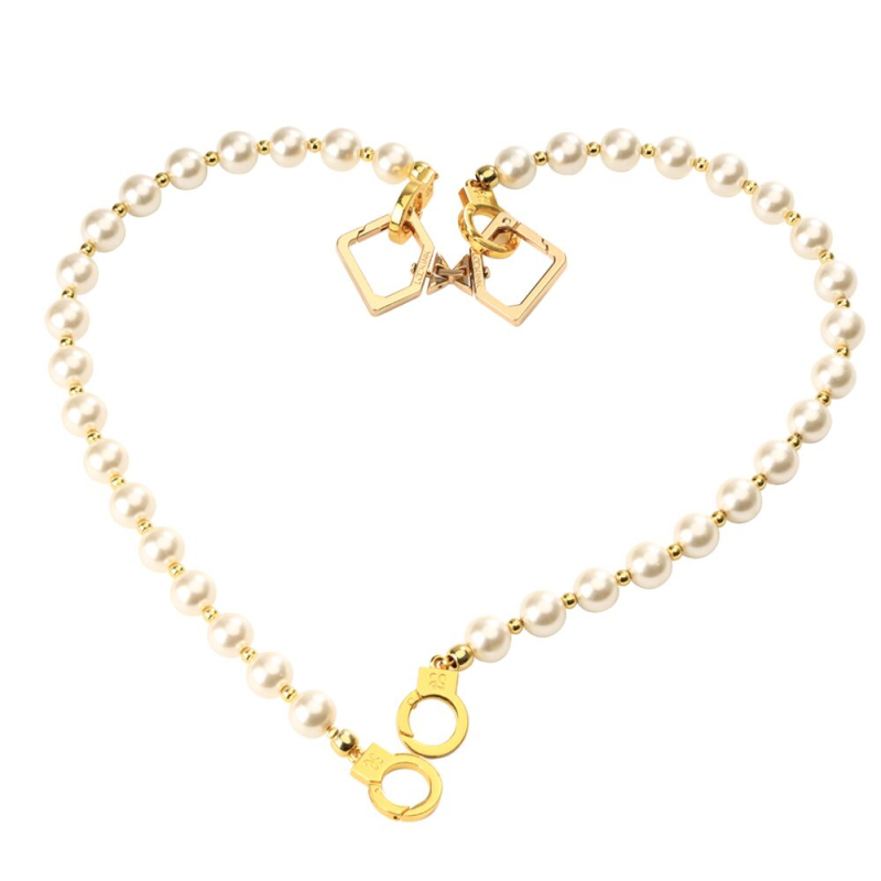 Жемчужные наручники и поножи LOCKINK Pearl Bondage & Restraint Set