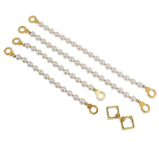 Жемчужные наручники и поножи LOCKINK Pearl Bondage & Restraint Set