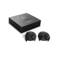 Пестіс Bijoux Indiscrets Burlesque pasties GLITTER and BOW – чорного кольору