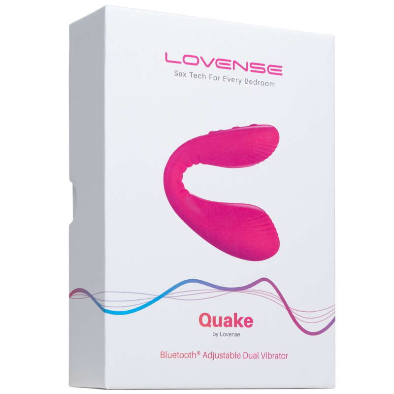 Подвійний смарт-вібратор – Lovense Dolce Quake – управління вібратором на відстані через телефон