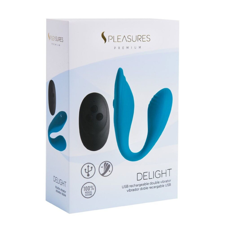 Подвійний вібратор – S Pleasures Premium Delight для клітора та точки G, 10 вібро-режимів