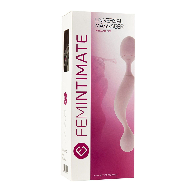 Мощный мини вибромассажер – Femintimate Universal Massager с чехлом для хранения, 10 режимов вибрации