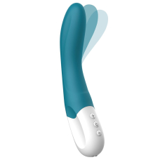 Потужний вібратор для точки G – Liebe Bend It Rechargeable Ocean Blue, 10 вібро-режимів, гнучкий стовбур