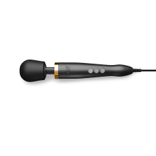 Премиальный Вибромассажер – DOXY Die Cast Matte Black, покрытие из 24-каратного золота, питание 220 В