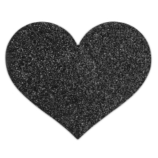 Украшение на соски Bijoux Indiscrets – Flash Heart черного цвета