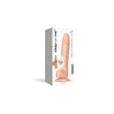 Реалістичний фалоімітатор Strap-On-Me Sliding Skin Realistic Dildo Vanille L, ефект рухливої шкіри, довжина 19 см