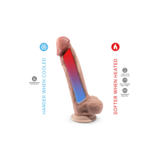 Реалістичний Великий Фалоімітатор на присосці SilexD Tomas Premium Real Skin Flesh MODEL 1 – 22.9 см, діаметр 5 см