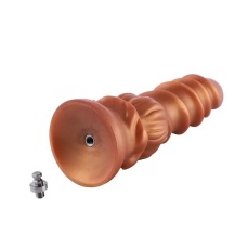 Силіконовий дилдо Hismith Spiral Grain, Monster Series, довжина 21.5 см