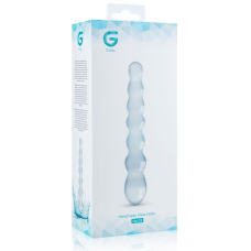 Скляний фалоімітатор у вигляді намистин Gildo Glass Dildo No. 19, довжина 20 см