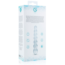 Скляний фалоімітатор у вигляді намистин Gildo Glass Dildo No. 19, довжина 20 см