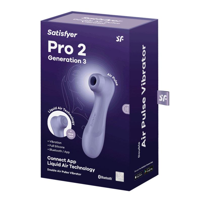 Смарт вакуумный стимулятор для клитора – Satisfyer Pro 2 Generation 3 Connect App Lilac