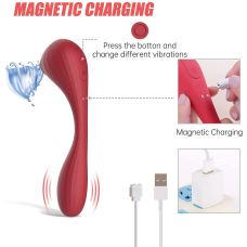 Смарт вакуумний стимулятор – Magic Motion Bobi Red – вагінально-кліторальна стимуляція, керування на відстані