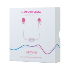 Смарт-вибратор для груди с регулировкой сжатия – Lovense Gemini – совместимость с Вебкам-сайтами