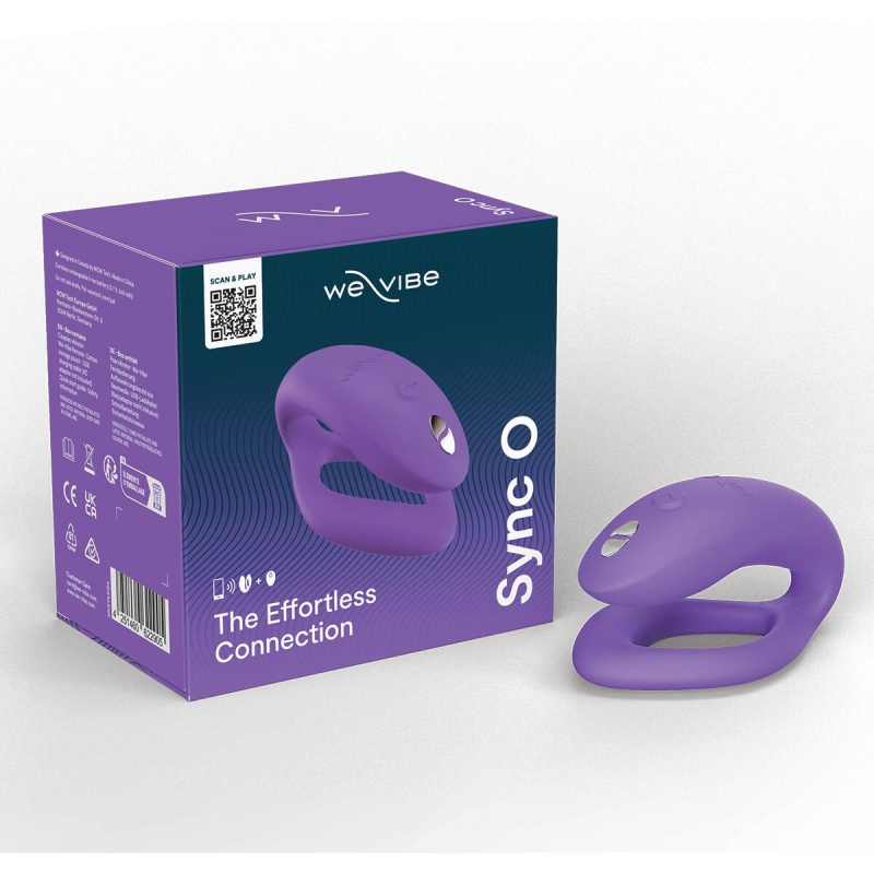 Смарт-вібратор для пар – We-Vibe Sync O Light Purple – керування на відстані з телефона + пульт дк