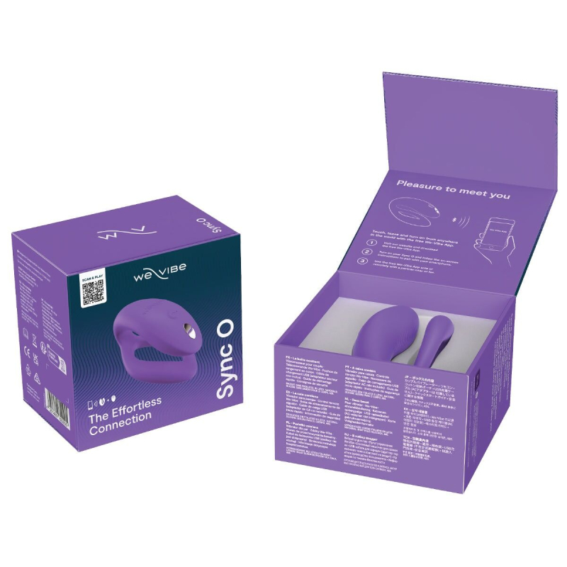 Смарт-вібратор для пар – We-Vibe Sync O Light Purple – керування на відстані з телефона + пульт дк