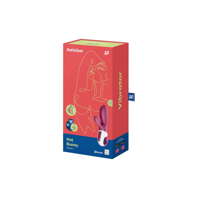 Смарт вібратор-кролик з підігрівом – Satisfyer Hot Bunny – 12 режимів вібрації, 2 мотори, нагрів до 40°C