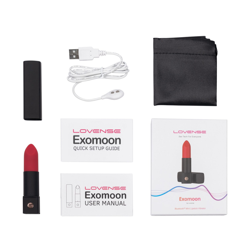 Смарт вібратор-помада – Lovense Exomoon – мобільне керування на відстані через застосунок