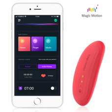Смарт-вібратор у трусики Magic Motion Nyx Red – дистанційне керування на відстані з телефона, застосунок Whats Sense