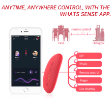 Смарт-вібратор у трусики Magic Motion Nyx Red – дистанційне керування на відстані з телефона, застосунок Whats Sense