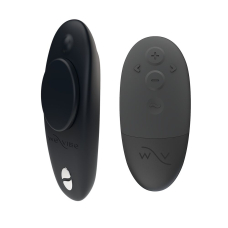Смарт-вібратор у трусики – We-Vibe Moxie+ Satin Black – оновлений пульт управління, 10 вібро-режимів, додаток