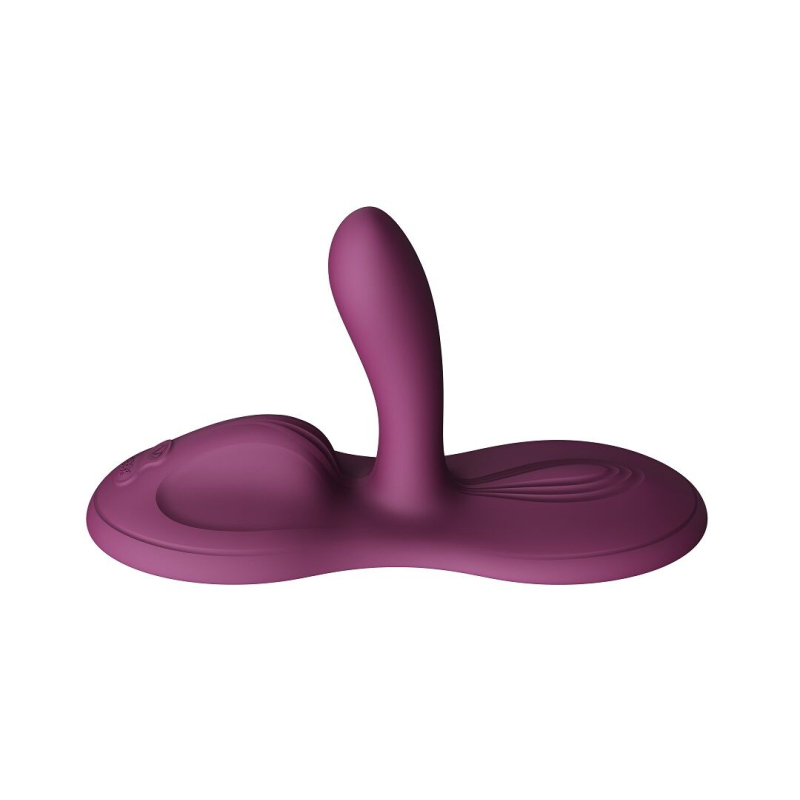 Смарт-вибратор – Zalo Flora Smart Pad Velvet Purple – подогрев до 42 °C, 9 моторов
