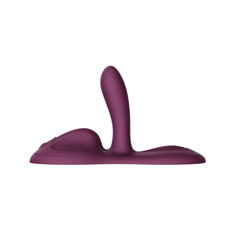 Смарт-вибратор – Zalo Flora Smart Pad Velvet Purple – подогрев до 42 °C, 9 моторов