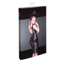 Спідниця–олівець зі шнурівкою Noir Handmade F152 Powerwetlook pencil skirt, XXL, з мокрим ефектом