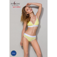 Спортивний топ з подвійними бретелями Passion PS007 TOP L, жовтий
