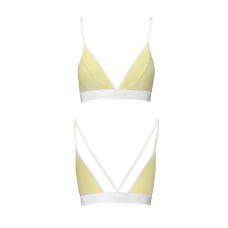 Спортивний топ з подвійними бретелями Passion PS007 TOP L, жовтий