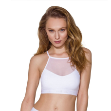 Спортивний топ з прозорою вставкою Passion PS006 TOP M, білий