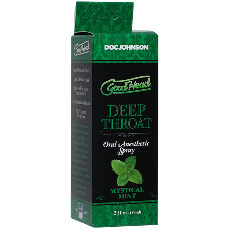 Спрей для минета Doc Johnson GoodHead DeepThroat Spray - Mystical Mint 59 мл для глубокого минета