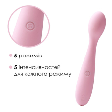 Стимулятор клітора та точки G – Svakom Keri Pale Pink – ідеальний кут нахилу для впливу на точку G