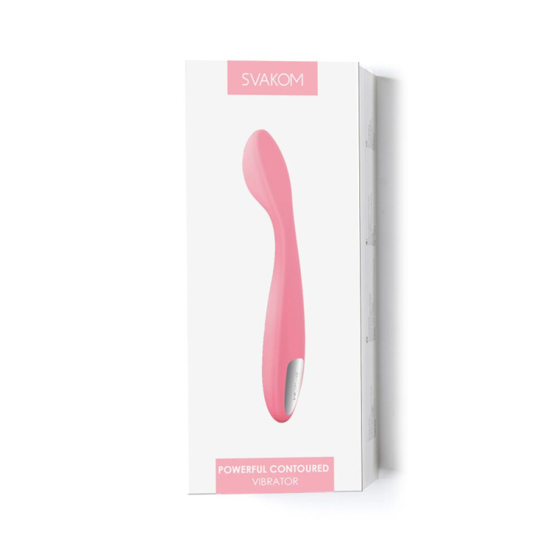 Стимулятор клітора та точки G – Svakom Keri Pale Pink – ідеальний кут нахилу для впливу на точку G