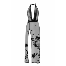 Сукня Noir Handmade F312 Divinity long flocked mesh dress with open back – M