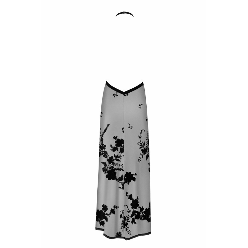 Сукня Noir Handmade F312 Divinity long flocked mesh dress with open back – M