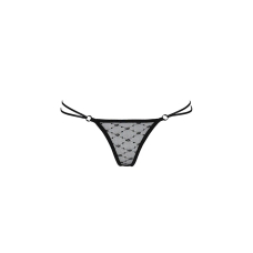 Трусики на зав'язочках з боків Passion Exclusive ZITA THONG L/XL, чорний колір