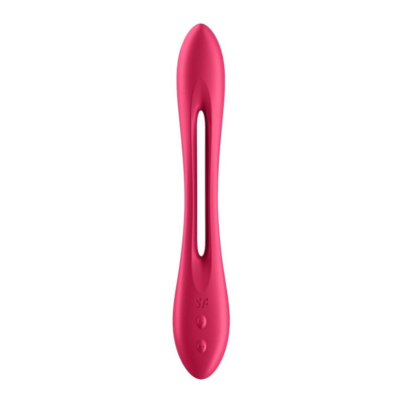 Универсальный гибкий вибратор – Satisfyer Elastic Joy Red – ДЛЯ ПАР, 10 режимов вибрации, 2 мотора