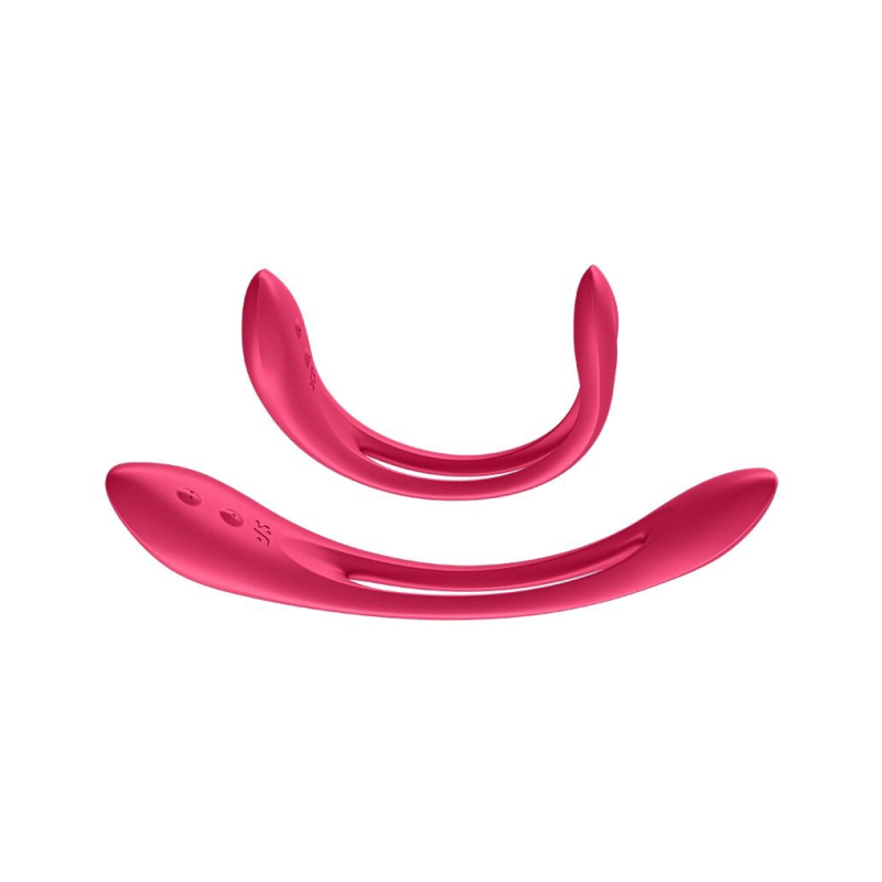 Универсальный гибкий вибратор – Satisfyer Elastic Joy Red – ДЛЯ ПАР, 10 режимов вибрации, 2 мотора