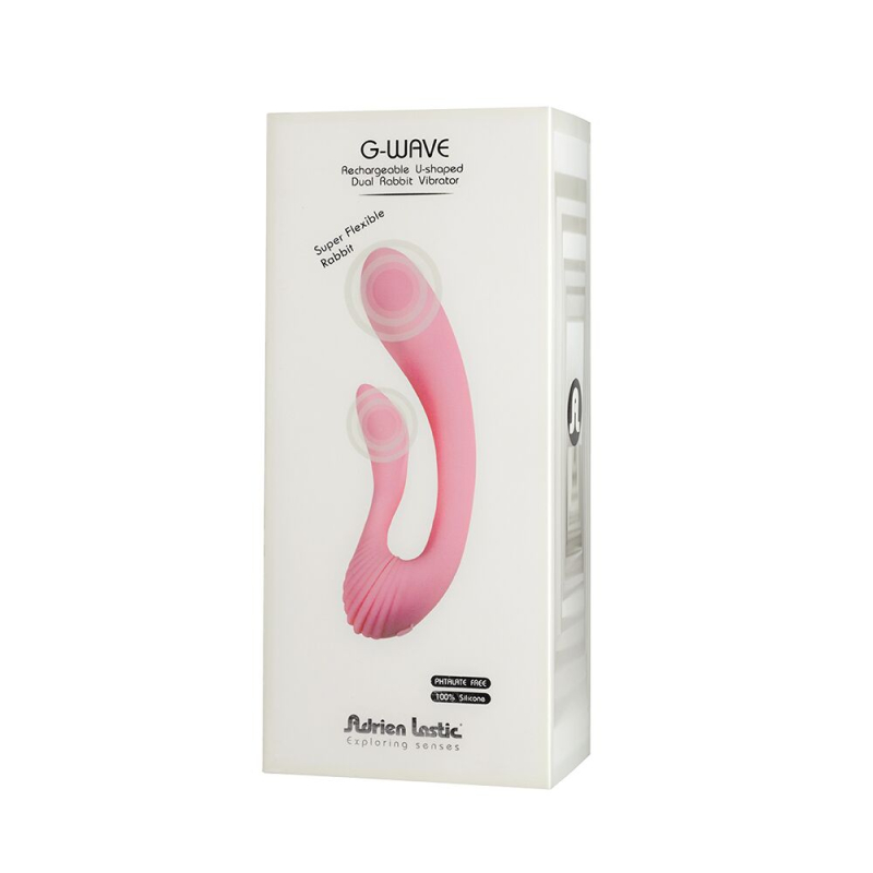 Вагінально-кліторальний вібратор Adrien Lastic G-wave з 2 моторами та 10 режимами вібрації