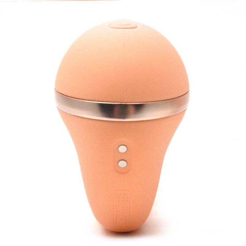 Вагінально-кліторальний вібратор – KISTOY Tina Mini Orange – 10 режимів вібрації та 3 режима вакууму