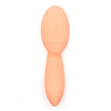 Вагінально-кліторальний вібратор – KISTOY Tina Mini Orange – 10 режимів вібрації та 3 режима вакууму