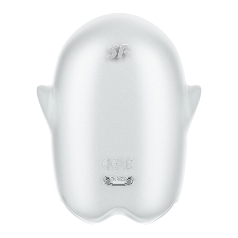 Вакуумний кліторальний стимулятор – Satisfyer Glowing Ghost White – світиться в темряві
