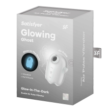 Вакуумний кліторальний стимулятор – Satisfyer Glowing Ghost White – світиться в темряві